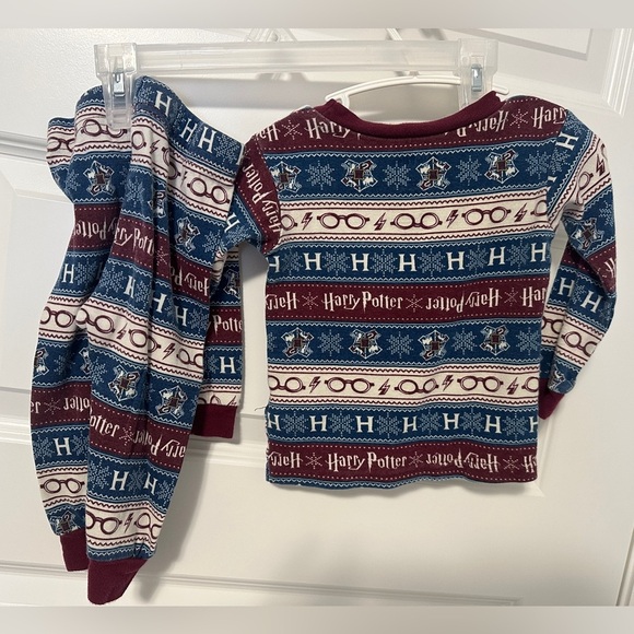 Harry Potter Toddler Long Sleeve Pyjama Set Blue Maroon Size 18 months - Picture 1 of 6